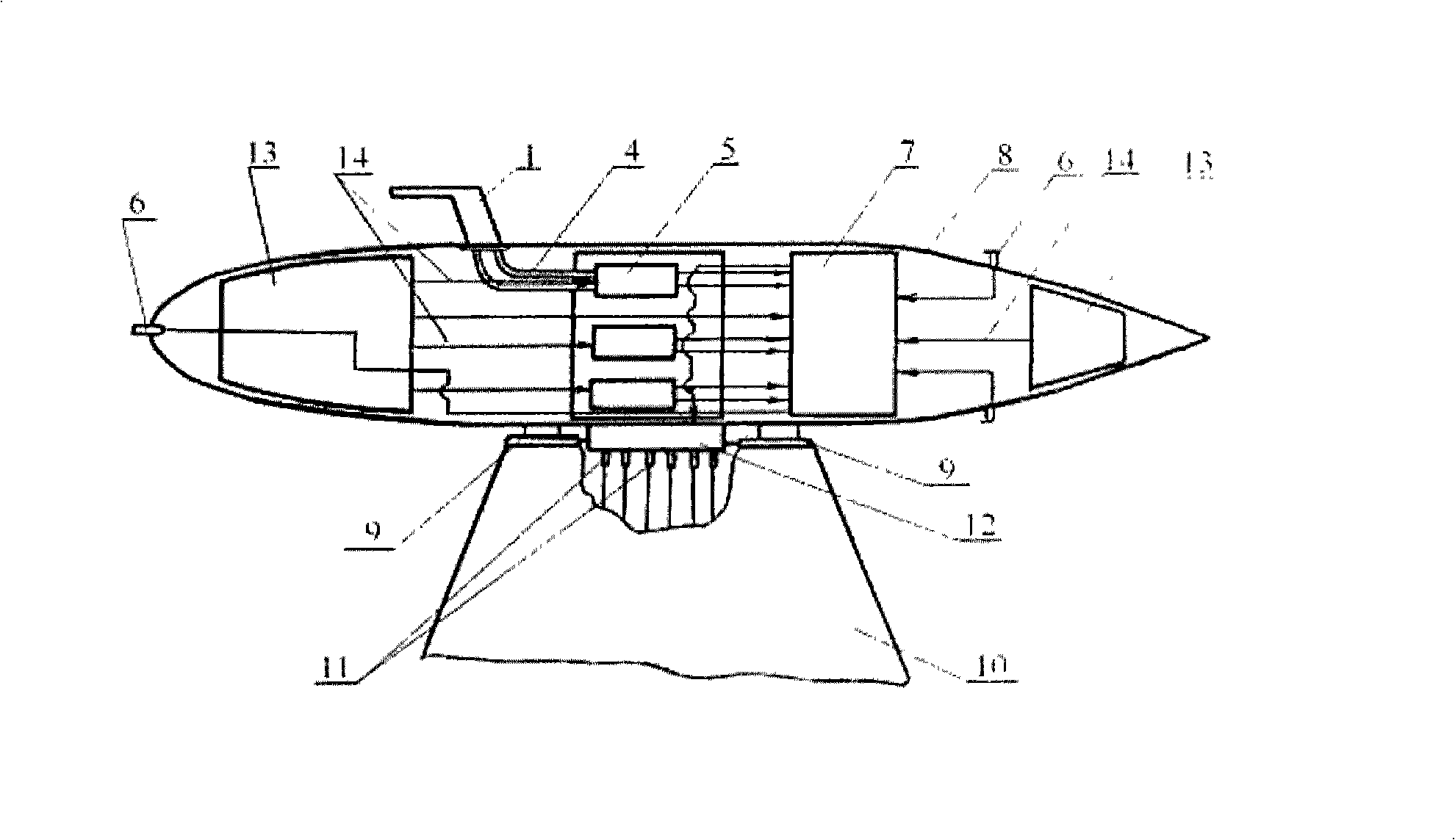 Flight air data measuring system