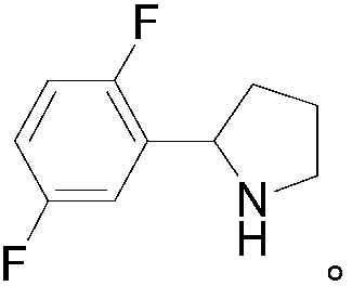 Preparation method of 2-(2,5-difluorophenyl) pyrrolidine