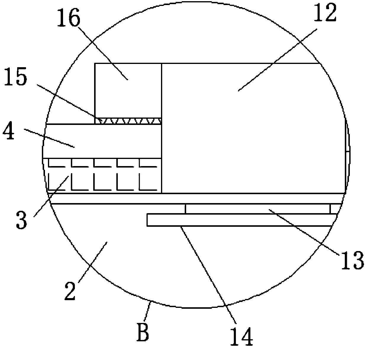 Computer fixing device for ship