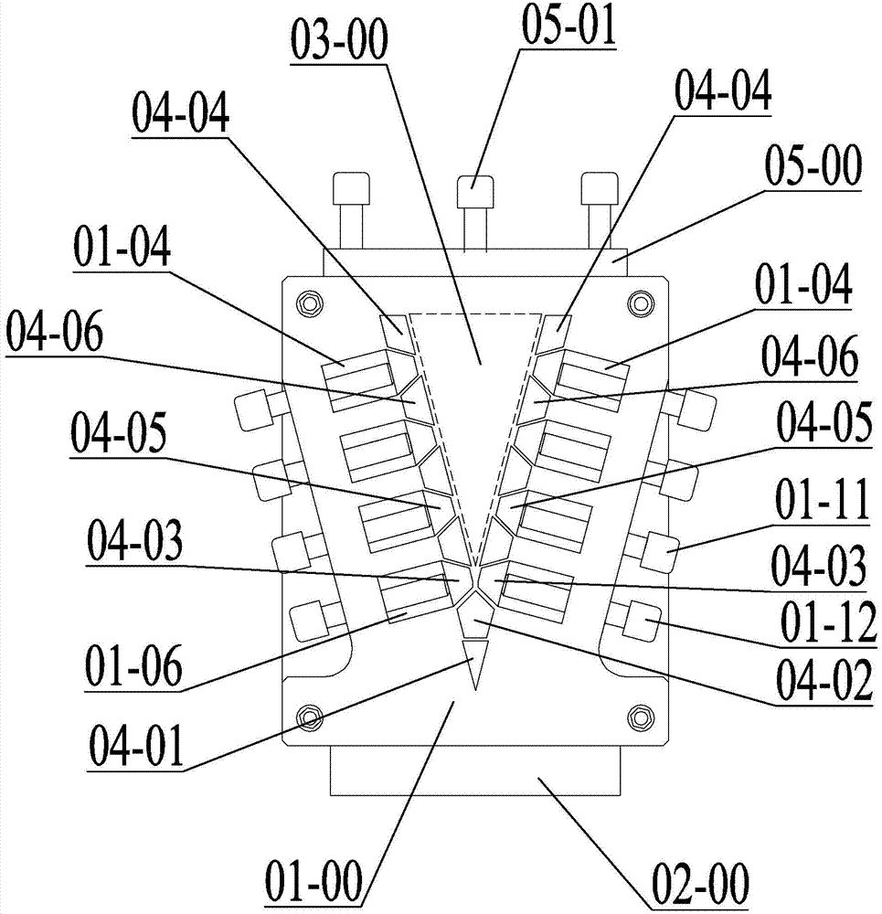 Preparation mould and method of ceramic-based corrugated wing air inlet leading-edge panel