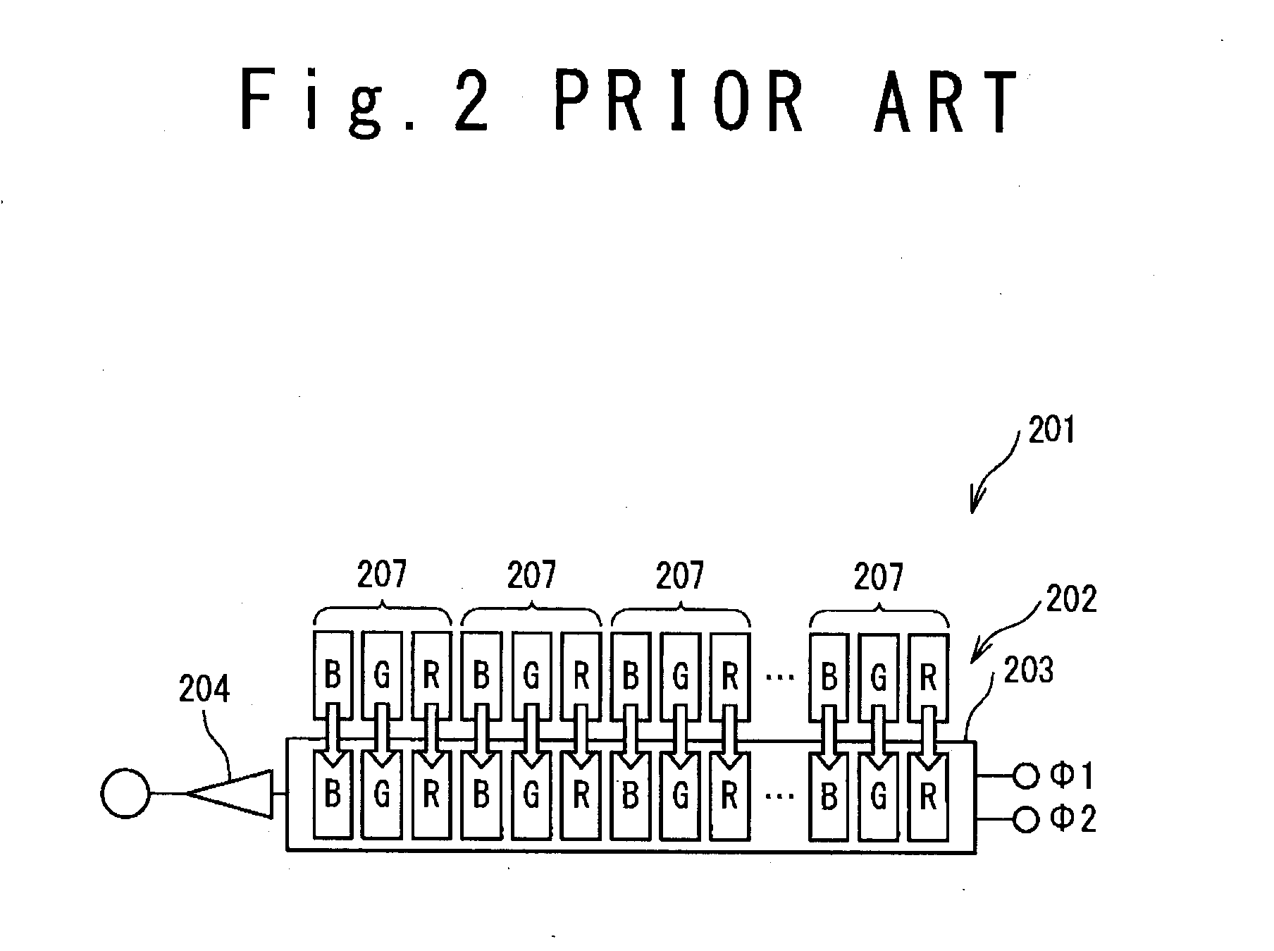 Color ccd linear image sensor