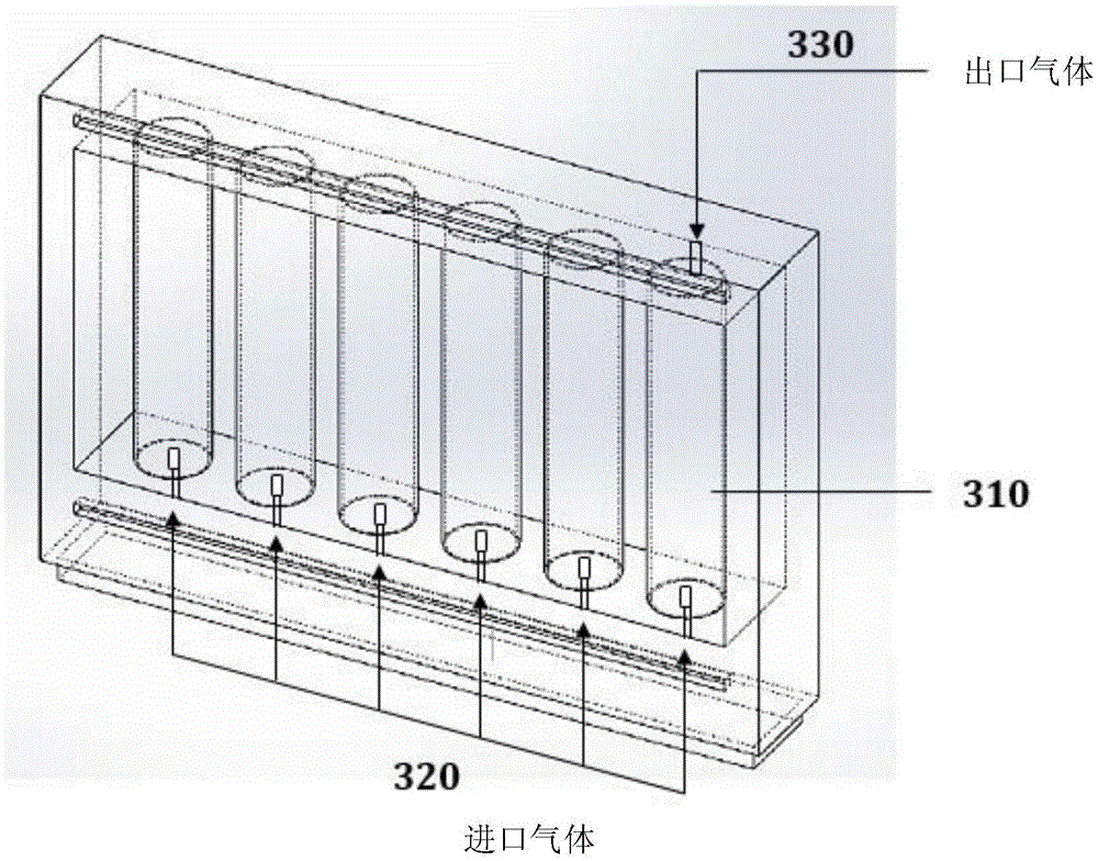 Photobioreactor system used for air purification