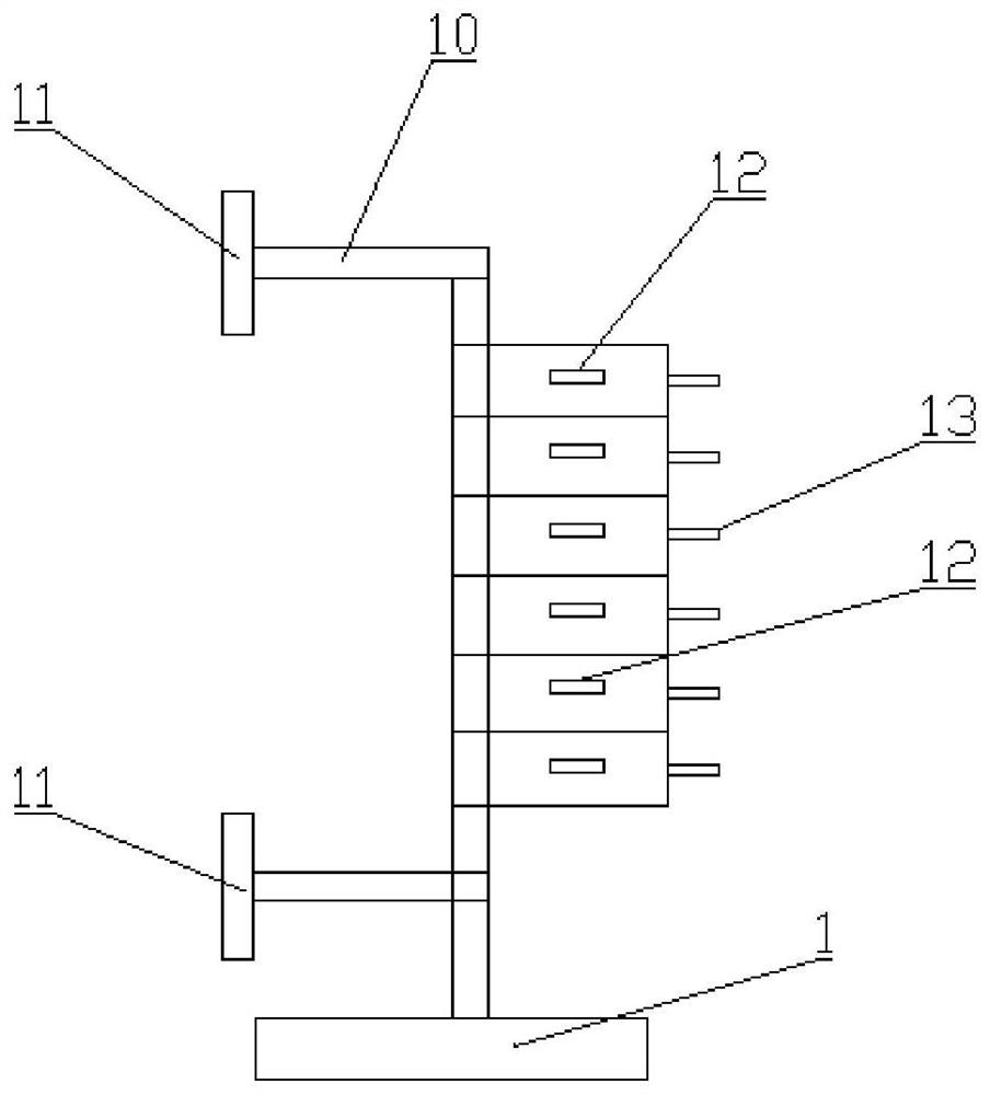 Disc type tail fiber storage device