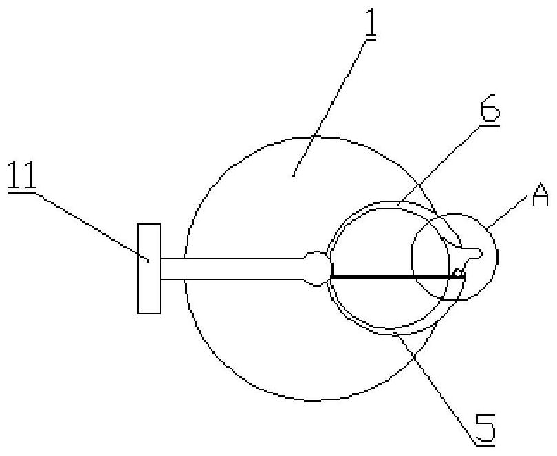 Disc type tail fiber storage device