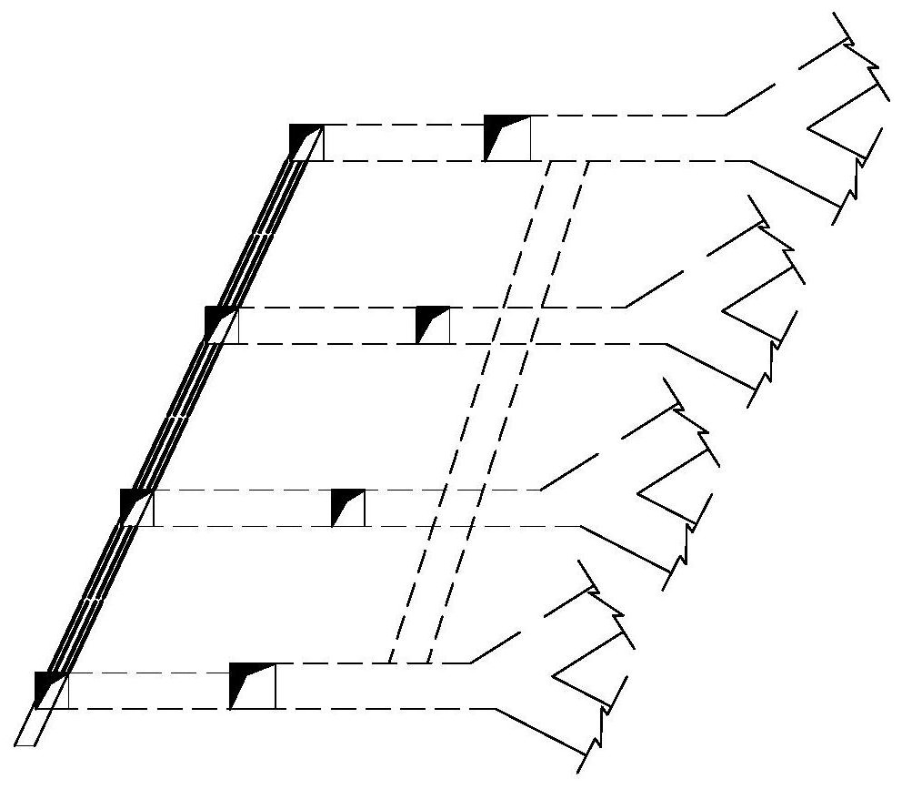 Method for mining inclined or steeply inclined hard thin ore body