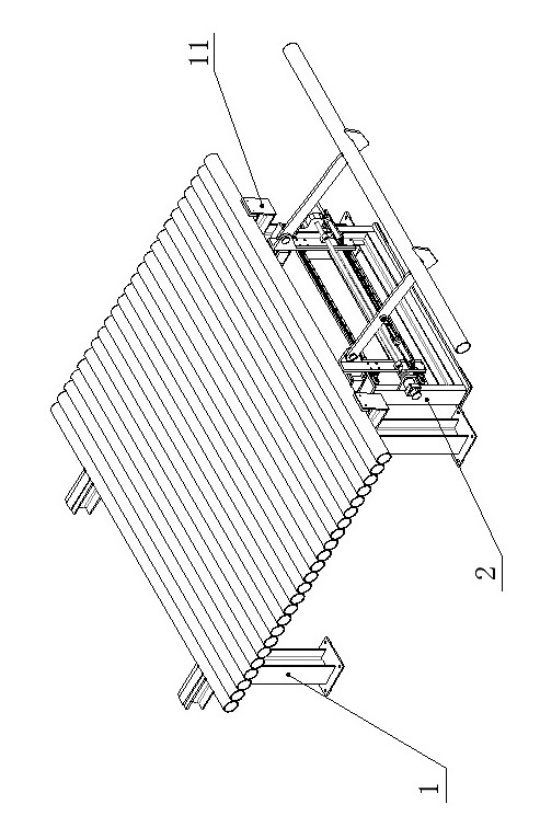 Pipe-cutting feeding device