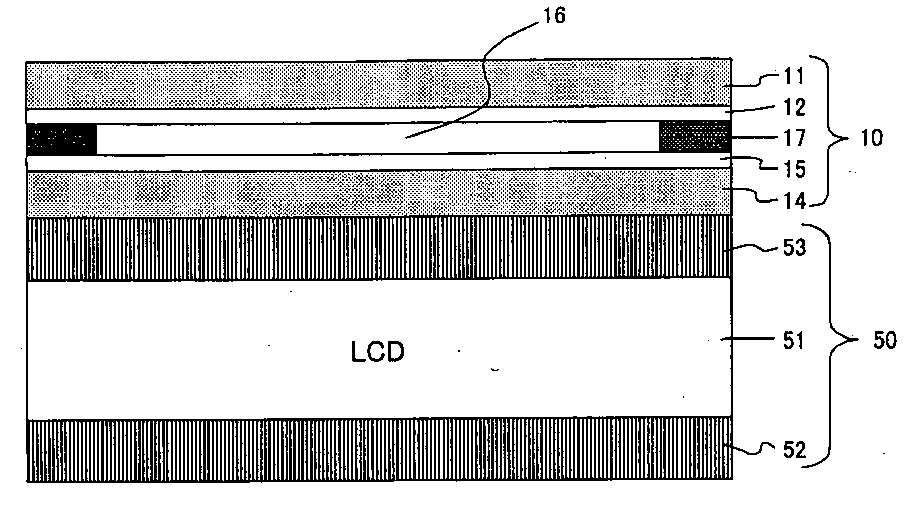 Capacitive touch panel, manufacturing method therefor and liquid crystal display apparatus provided with the touch panel