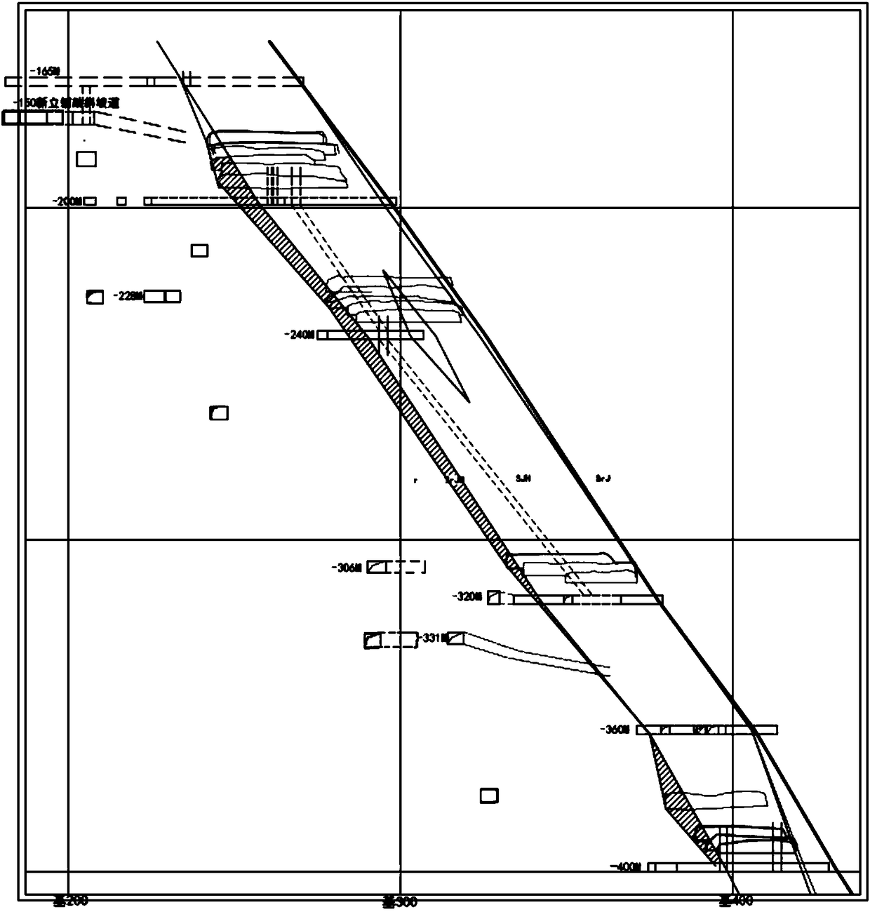 Method of delineating boundary of metal ore deposit affected by secondary fracture structure