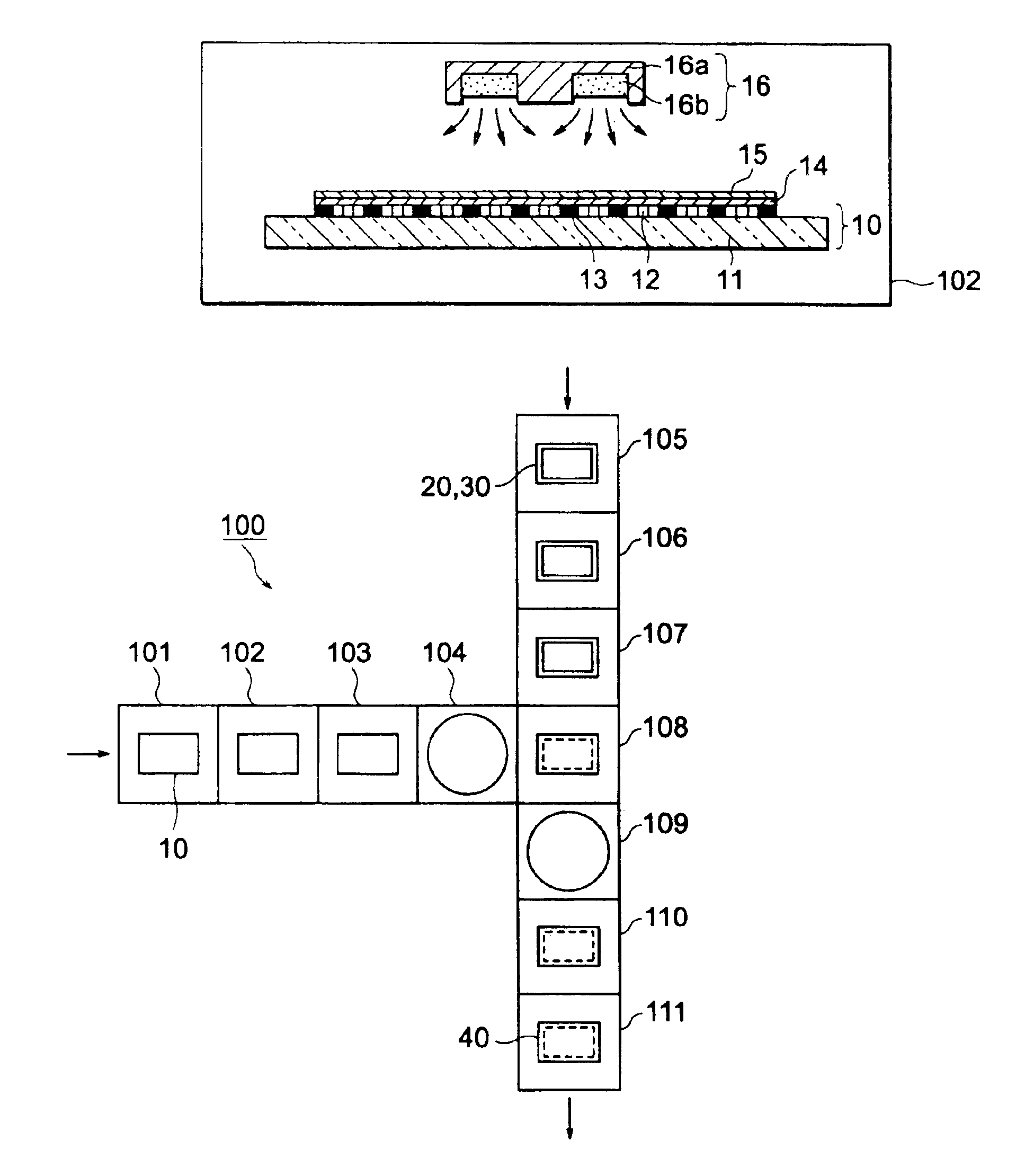 Method for manufacturing flat image display and flat image display