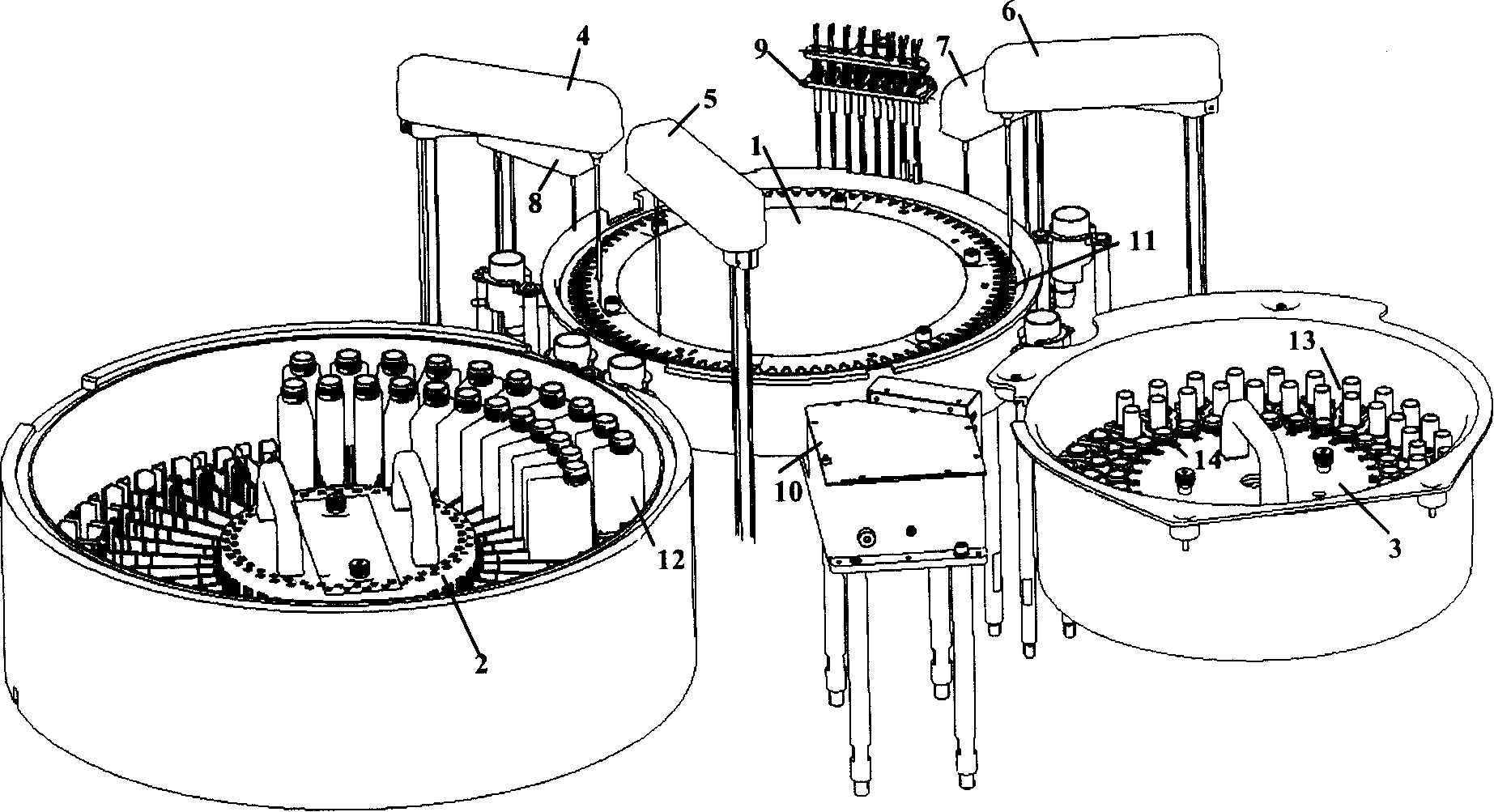 Full-automatic biochemical analysis method and device