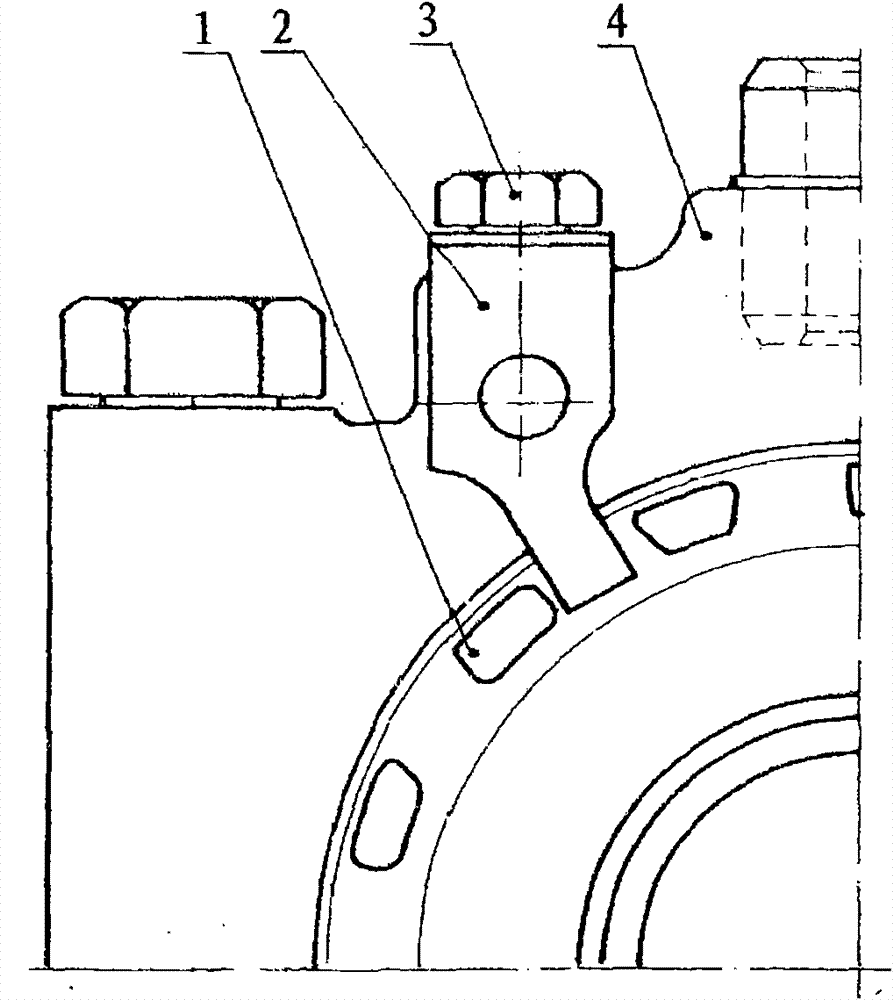 Adjusting nut locking structure and locking plate