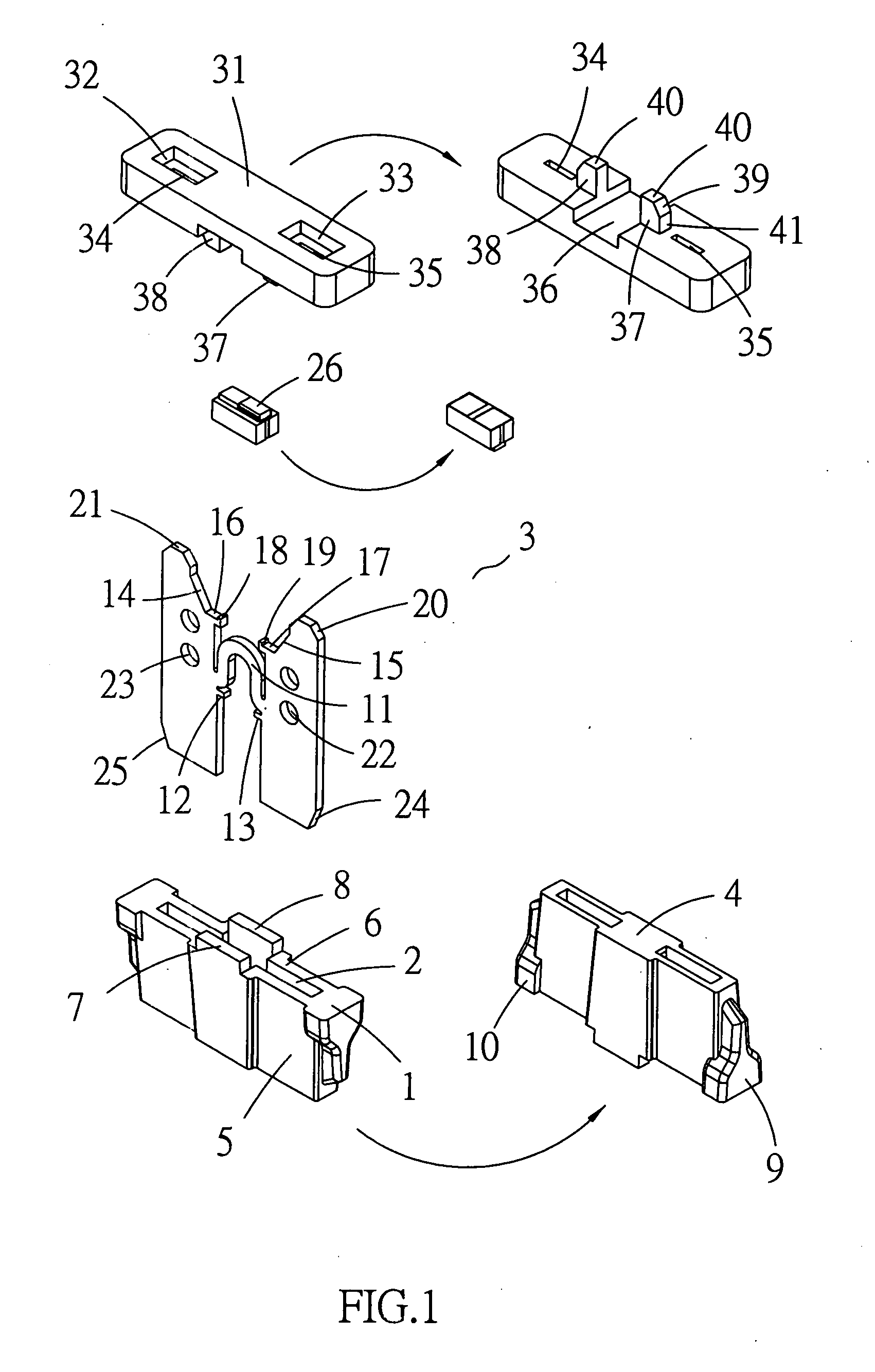 Insertion type fuse with breakage indication