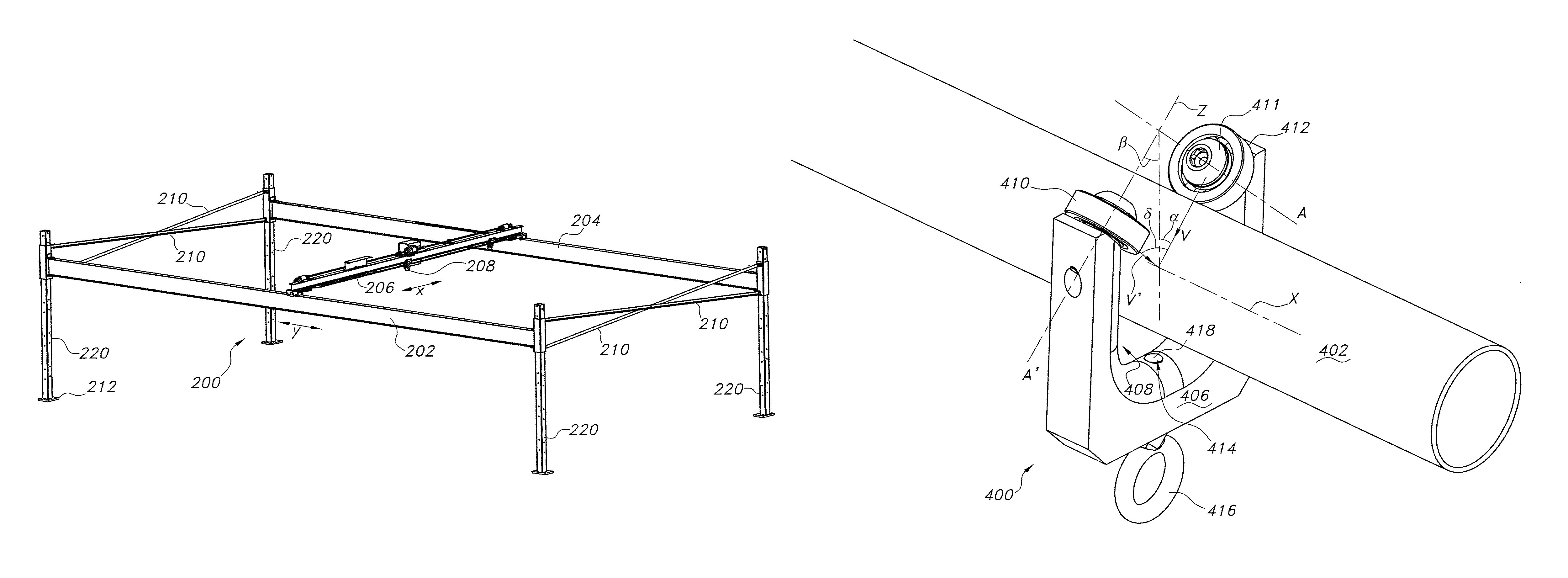 Open area harness system for providing patient mobility