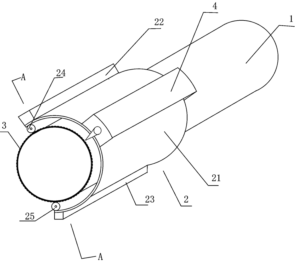 Automatic welding machine device and welding method of 360-degree pipeline