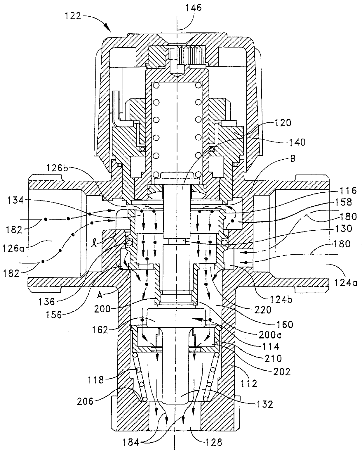 Thermostatic mixing valve