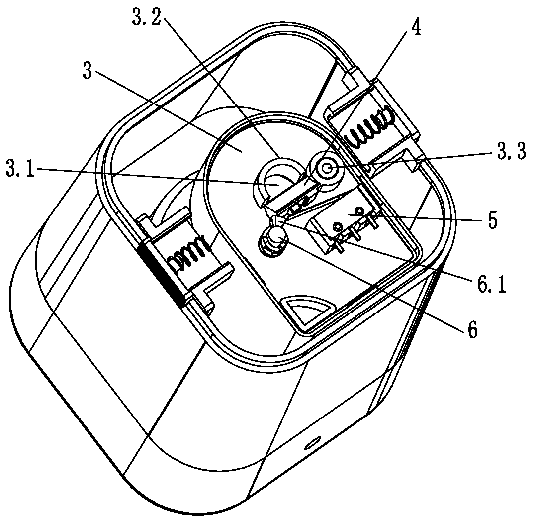 Safety lock structure of electric pencil sharpener