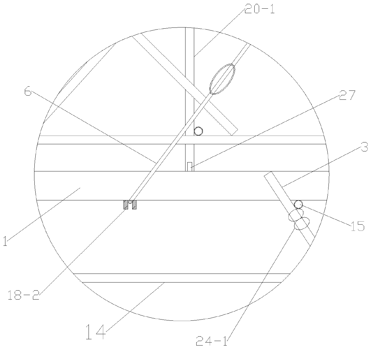 Construction method of aerological overhanging template supporting frame body