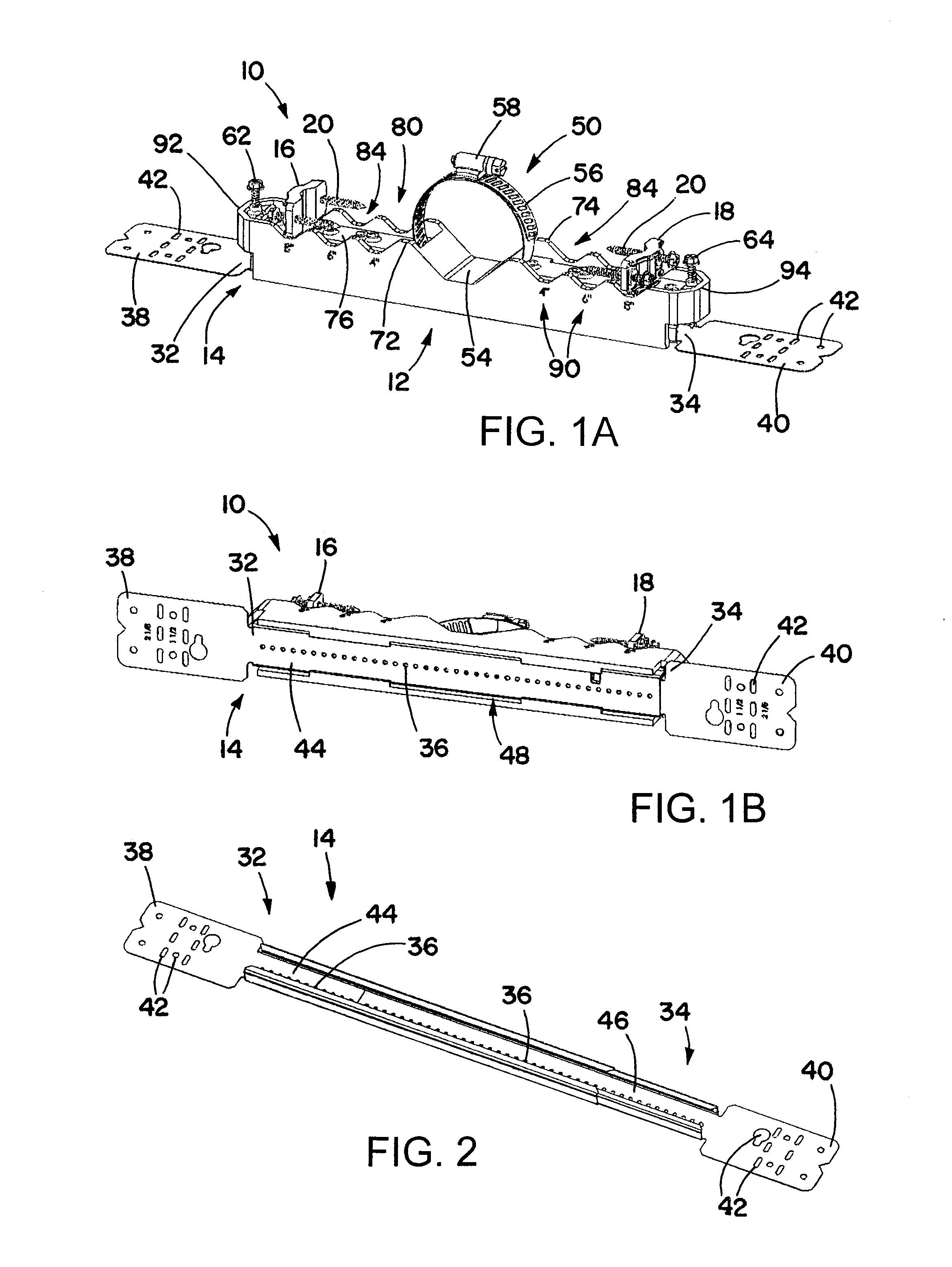 Plumbing bracket assembly