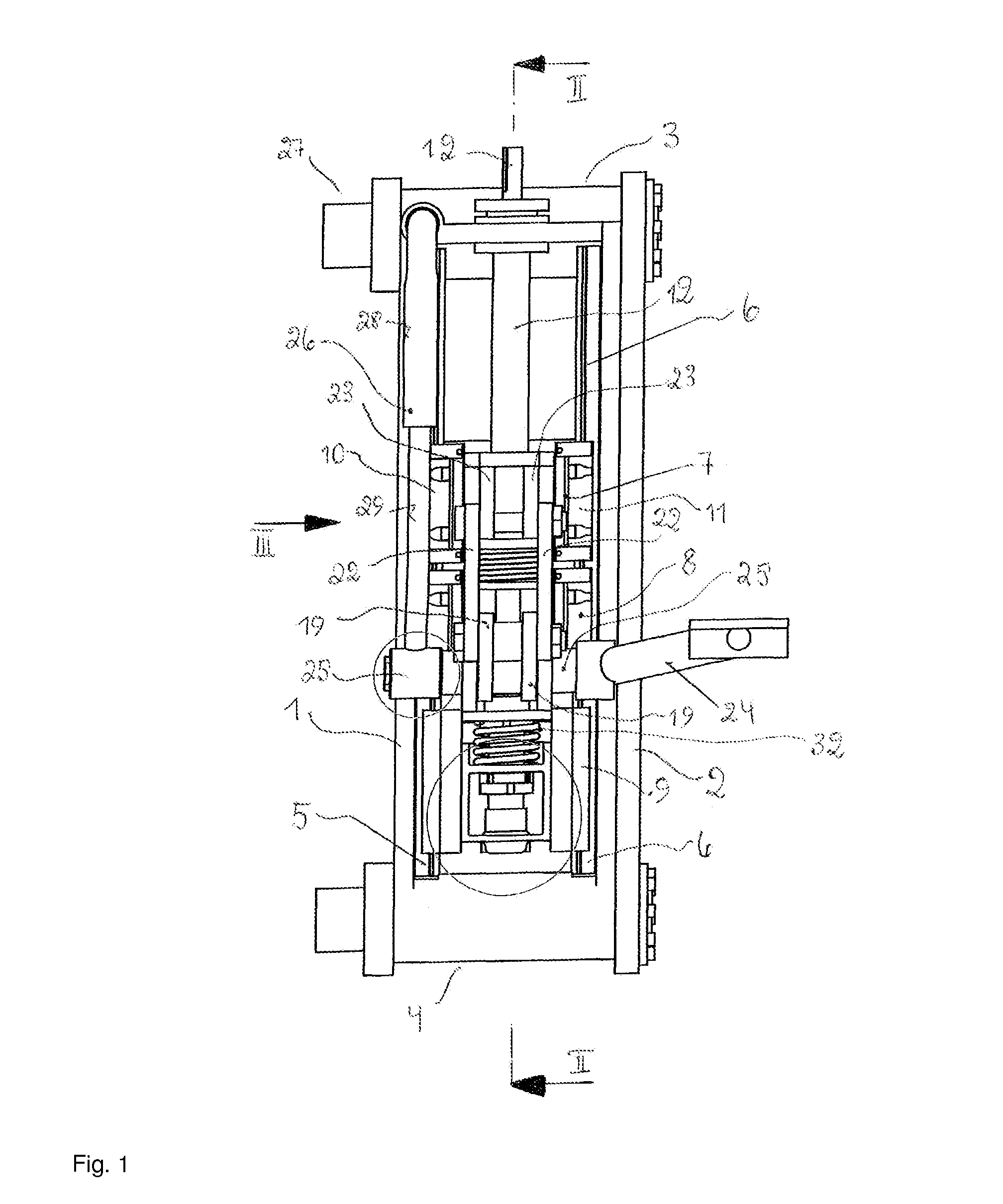 Module for transferring a component between two positions