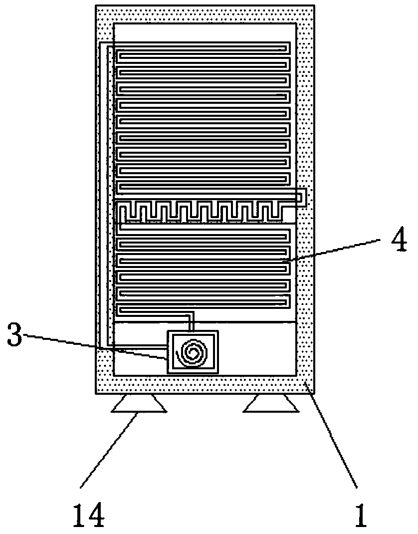 Convenient-to-move power cabinet with heat dissipation function