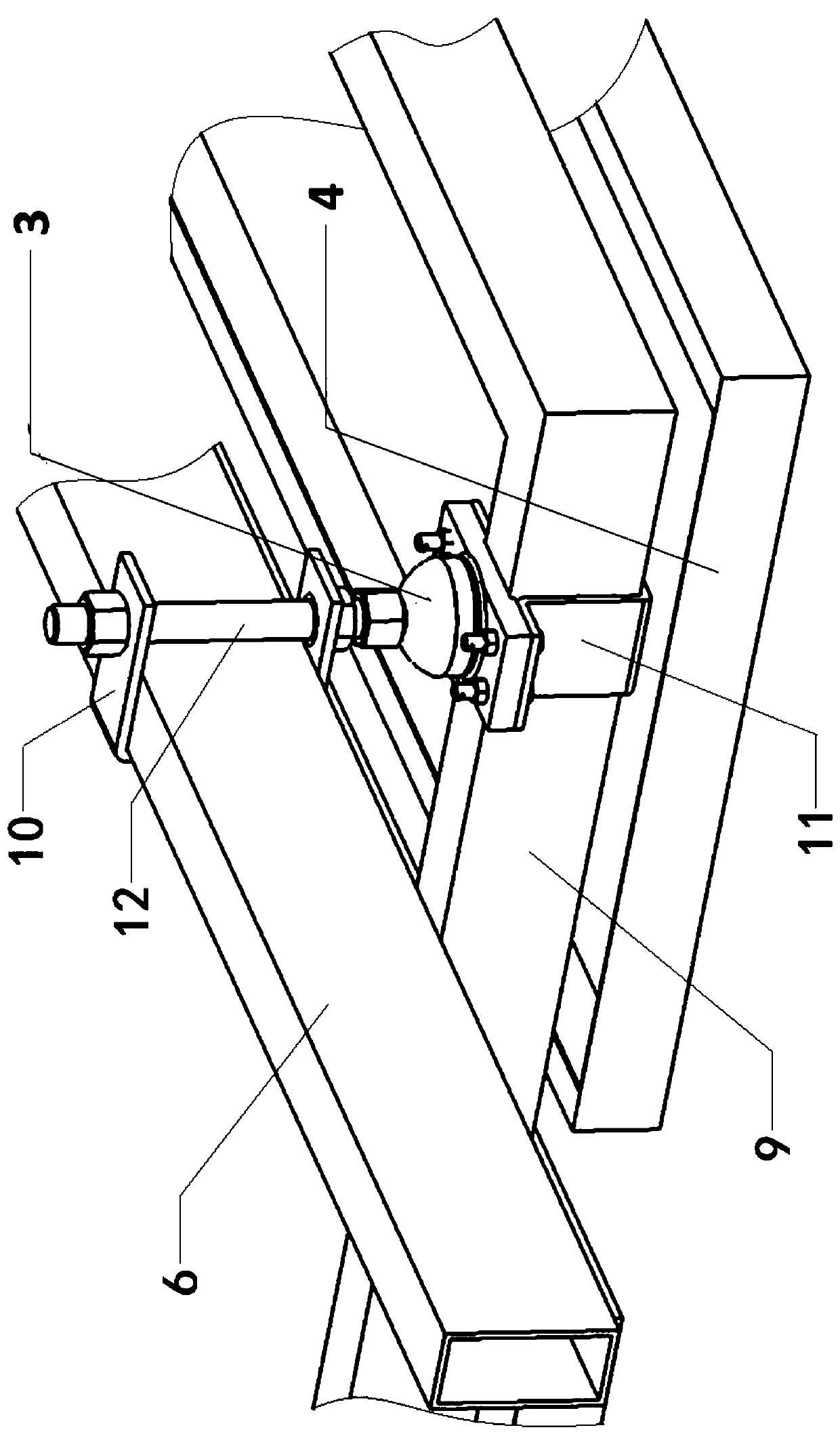 Double-curved-surface aluminium plate suspended ceiling structure