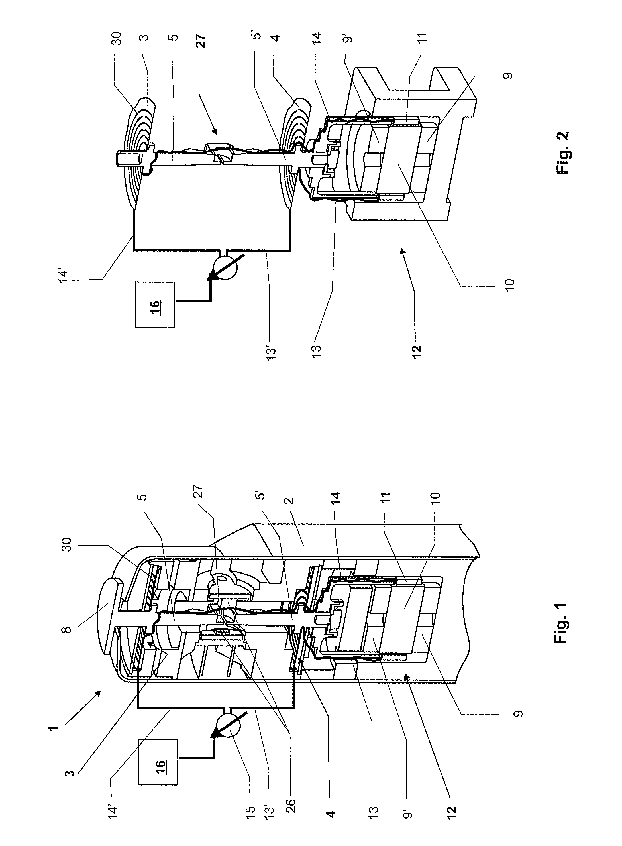 Weighing cell including parallel guiding mechanism configured to transmit signals