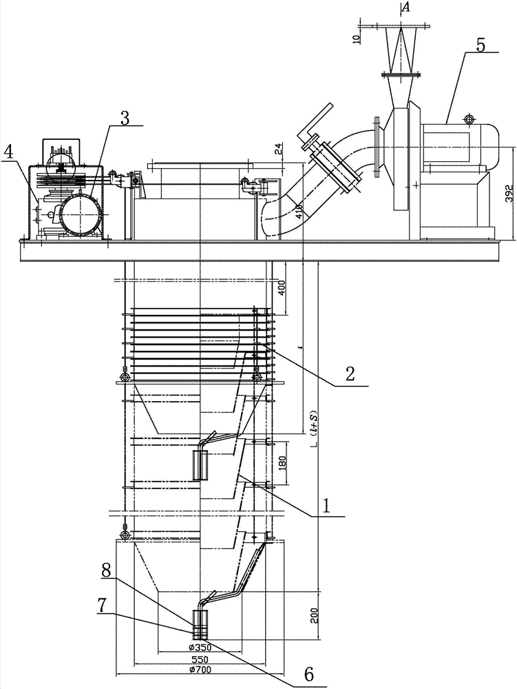 Dry material bulk machine