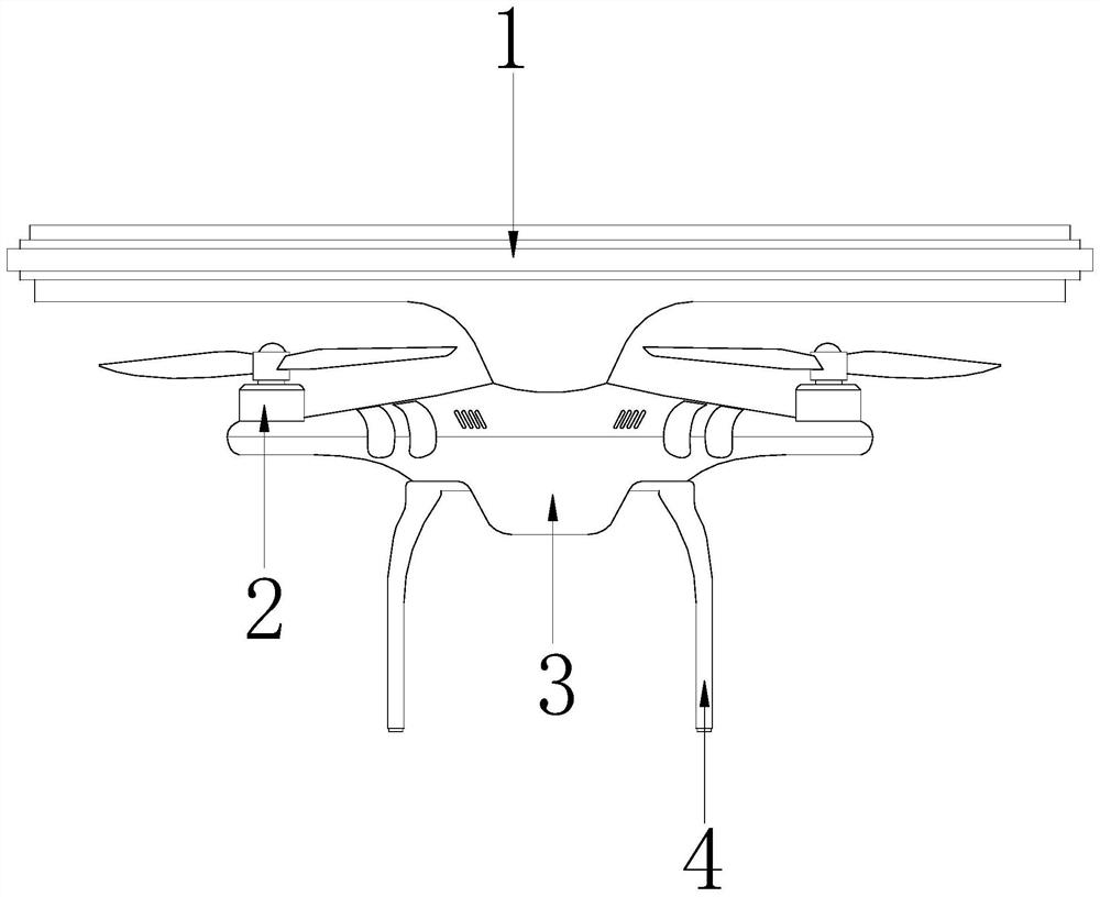 A comprehensive and efficient cleaning drone suitable for aluminum kitchen ceilings