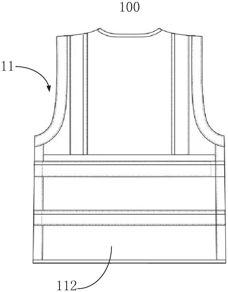 Traffic garment, light control method thereof and computer readable storage medium