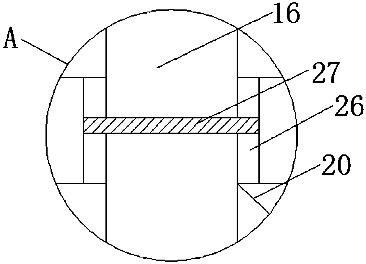 Defoaming device for sewage treatment