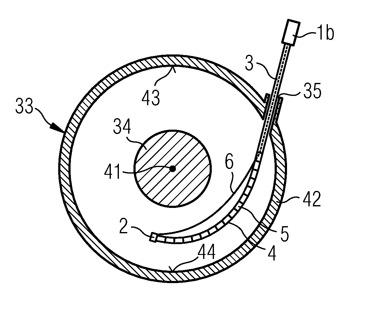 Inspection device and method for positioning an inspection device