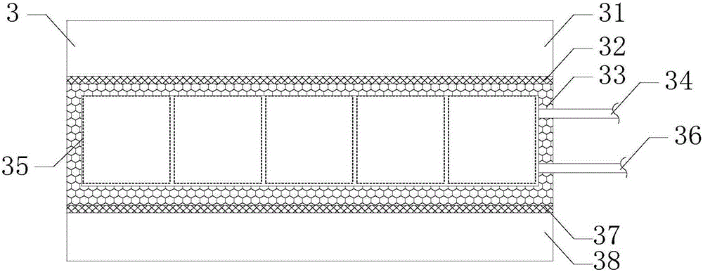 Permeable city pavement structure and rainwater collecting and utilizing system based on permeable pavement