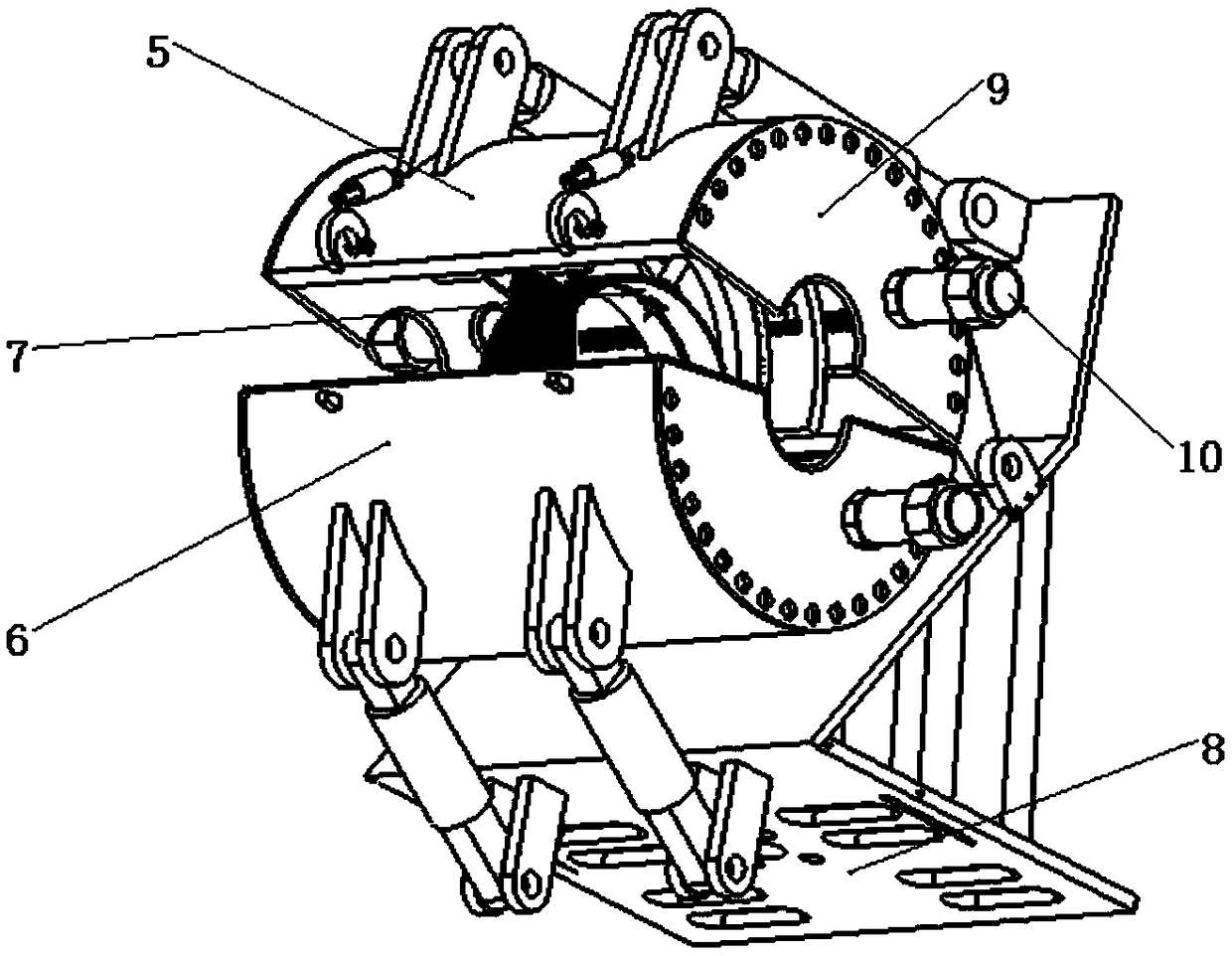 Underwater closed space local dry method welding robot