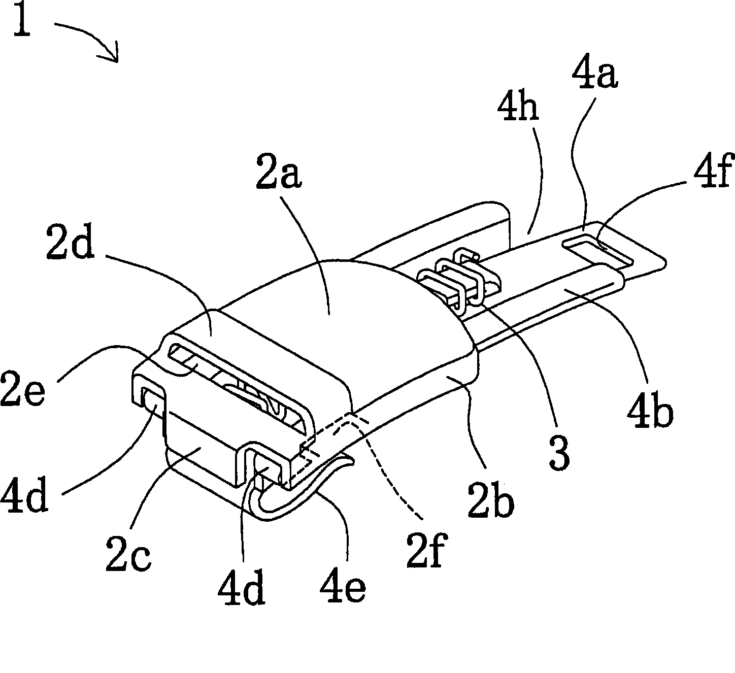 Fastening hook for adjustment