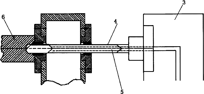 Glass mould deep hole processing machine tool