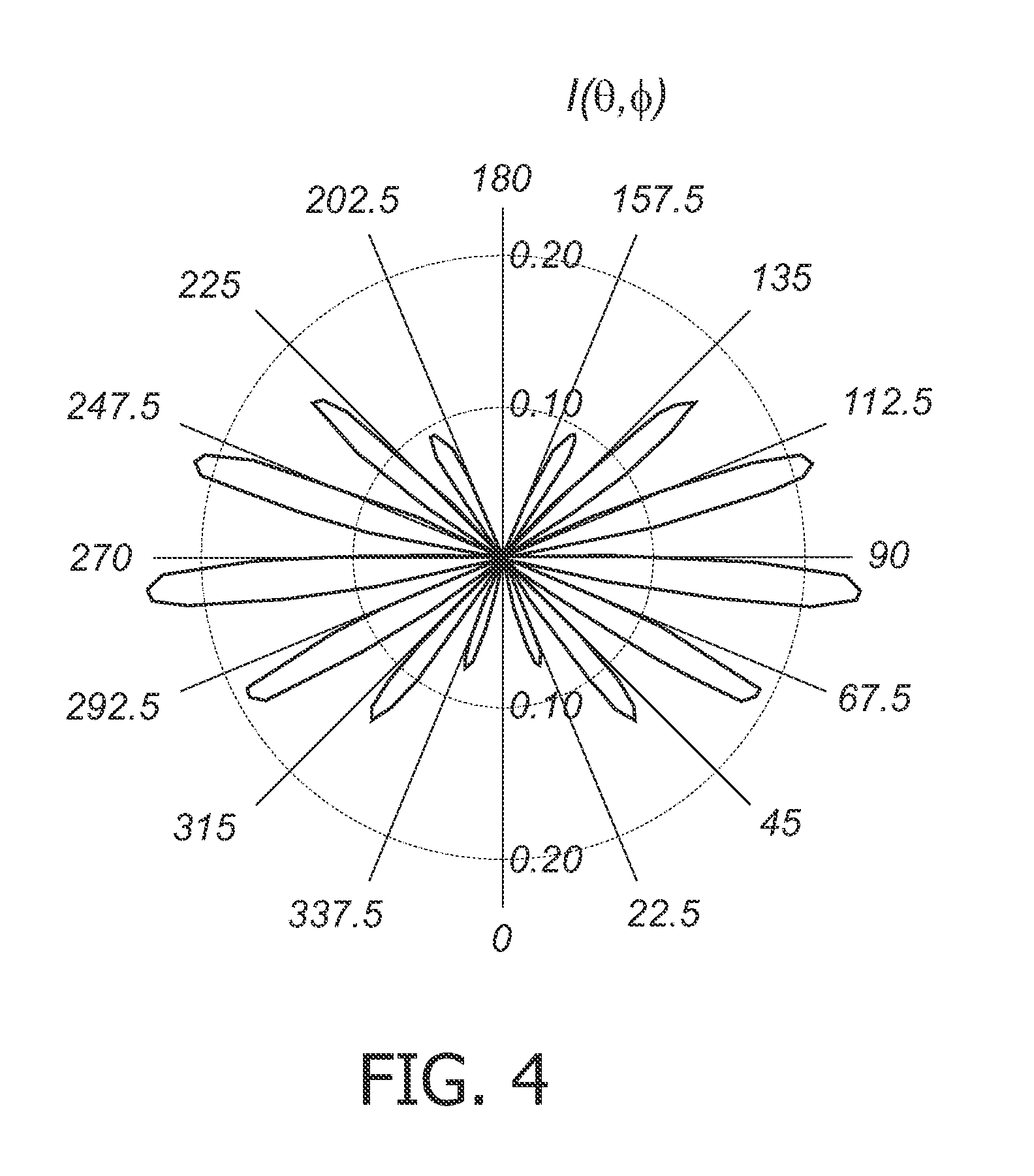 Light emitting device creating decorative light effects in a luminaire