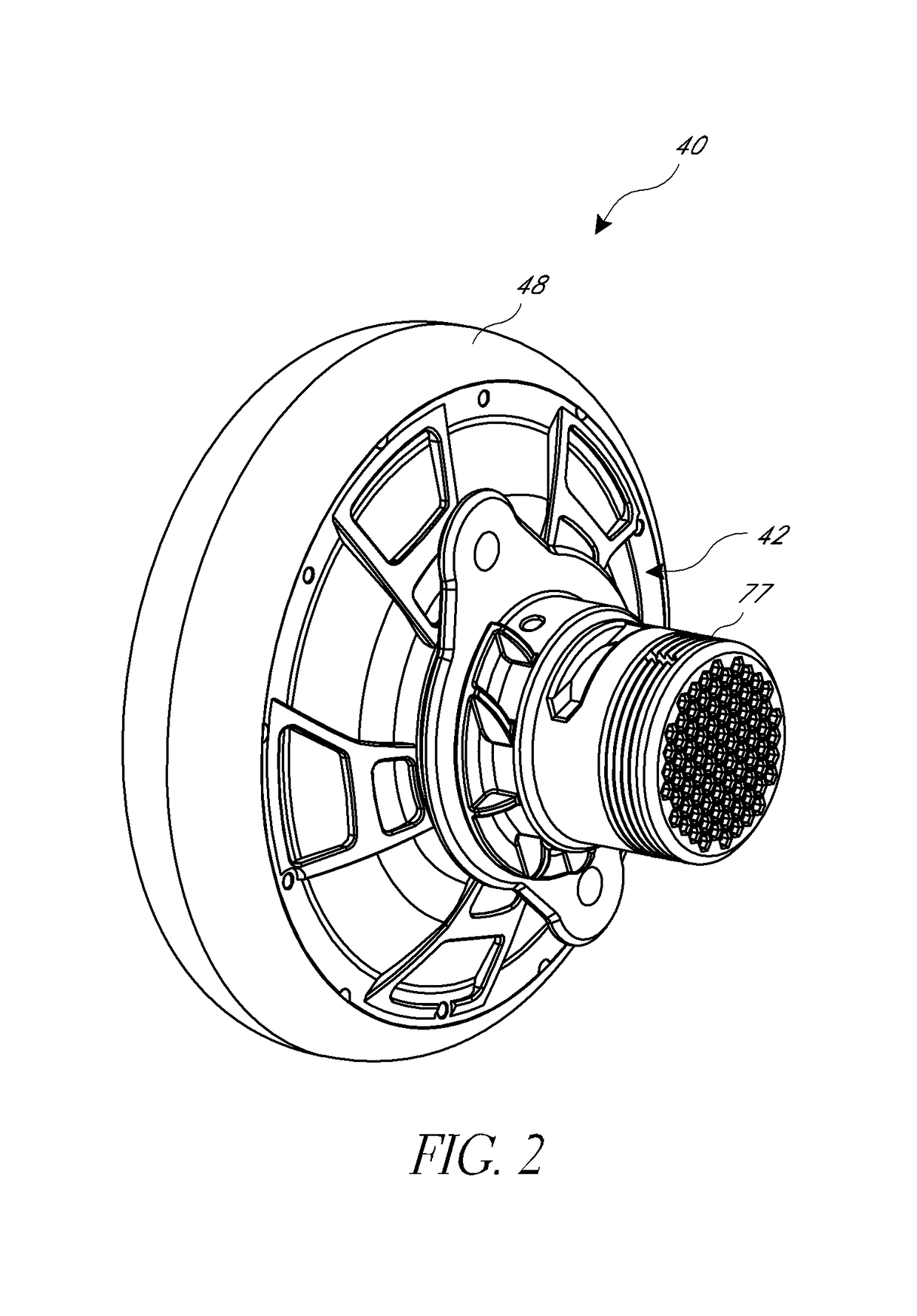 Hub motor arrangement or vehicle with hub motor arrangement