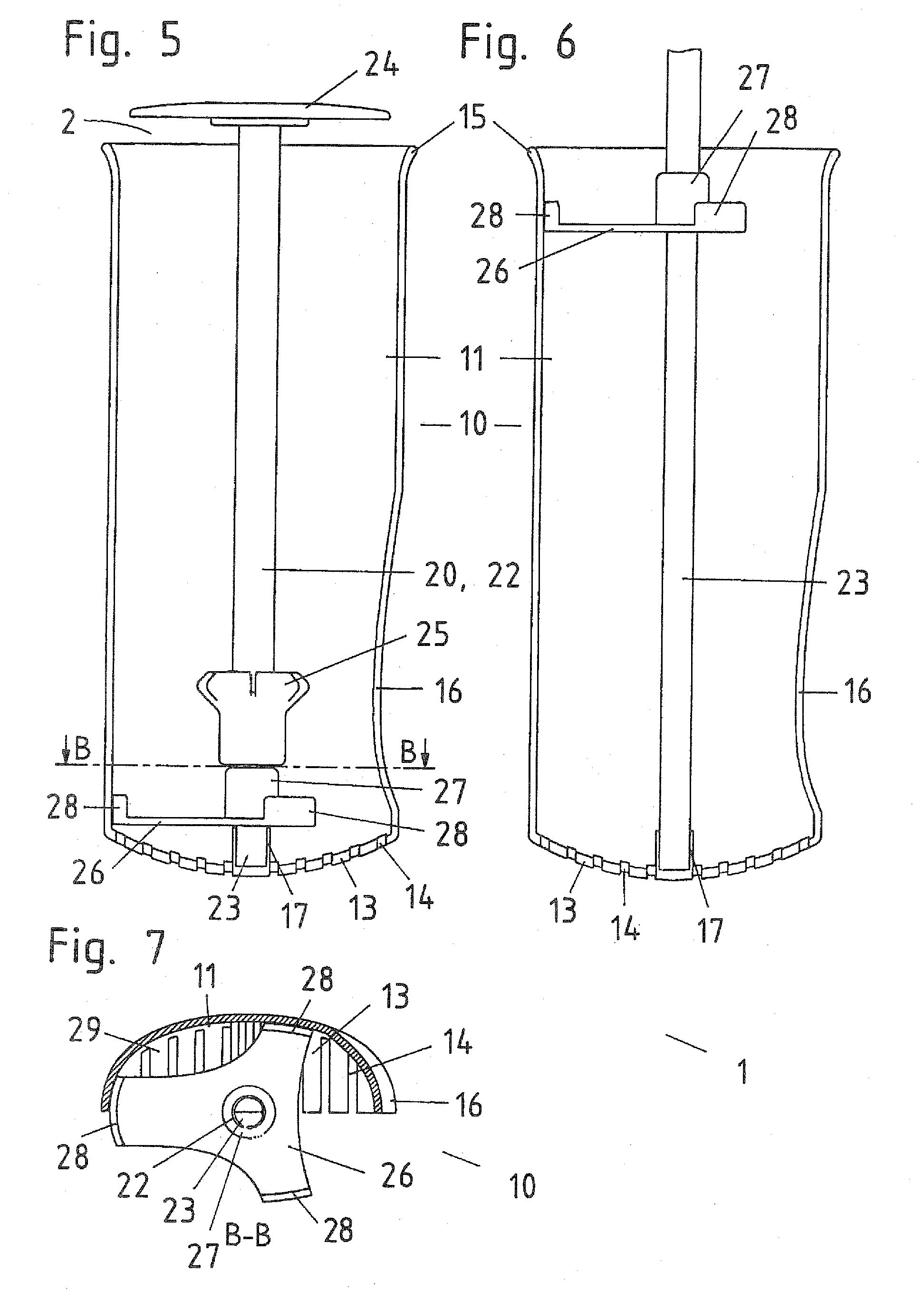 Pocket umbrella comprising a handle cover and a support for the telescopic tube