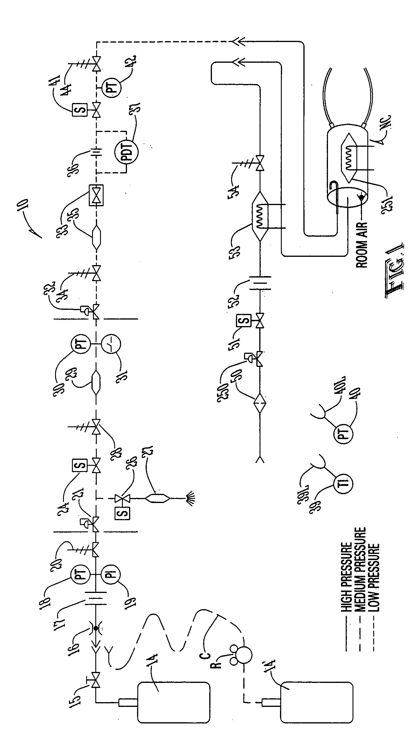 System and elements for managing therapeutic gas administration to a spontaneously breathing non-ventilated patient