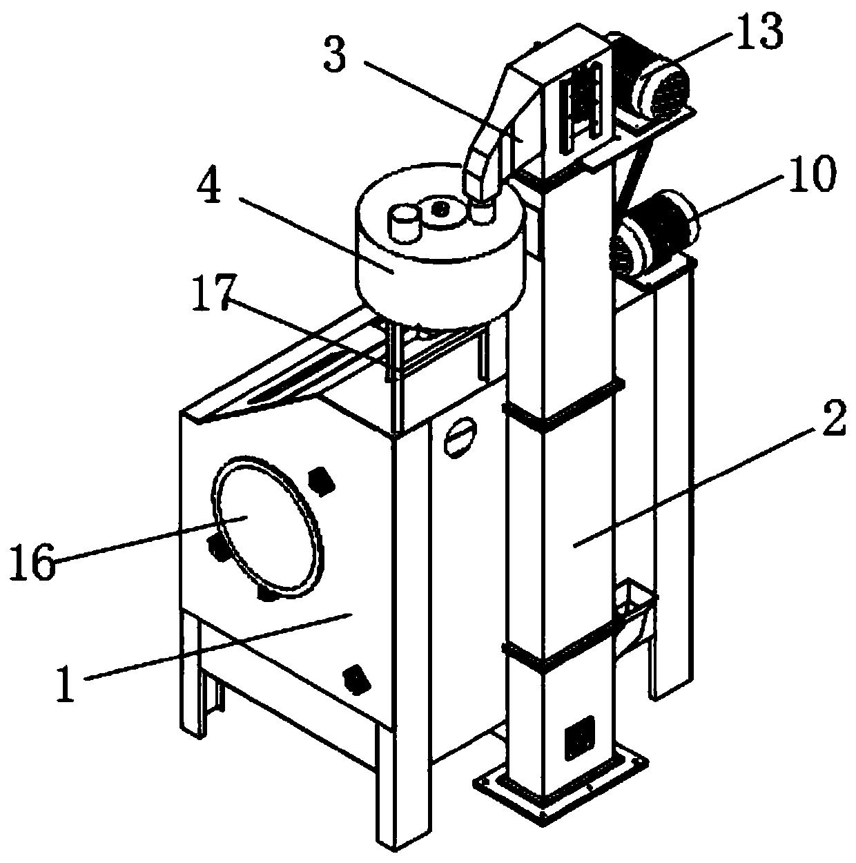 Peeling equipment for soybean processing and working method thereof