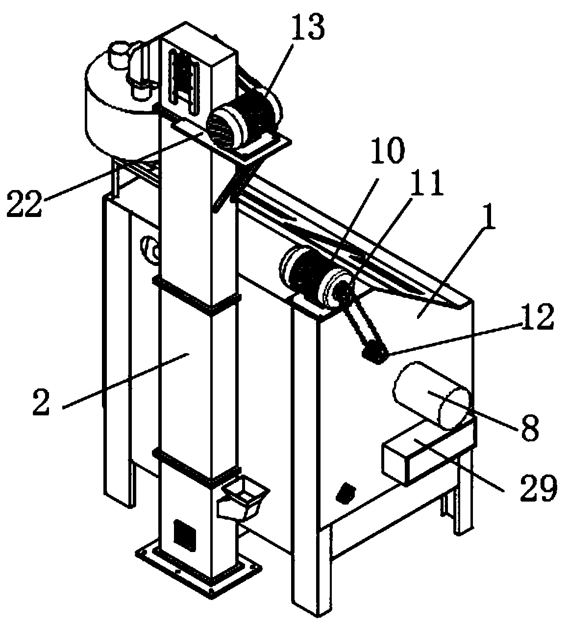 Peeling equipment for soybean processing and working method thereof