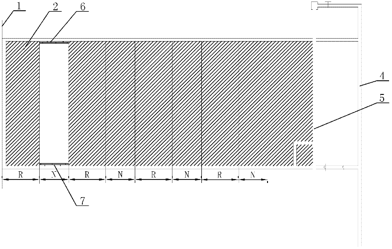 Stripped fluid expansion filling mining method for below middle thick coal seam