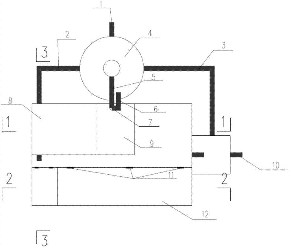 Distributed sewage treatment device and method suitable for country