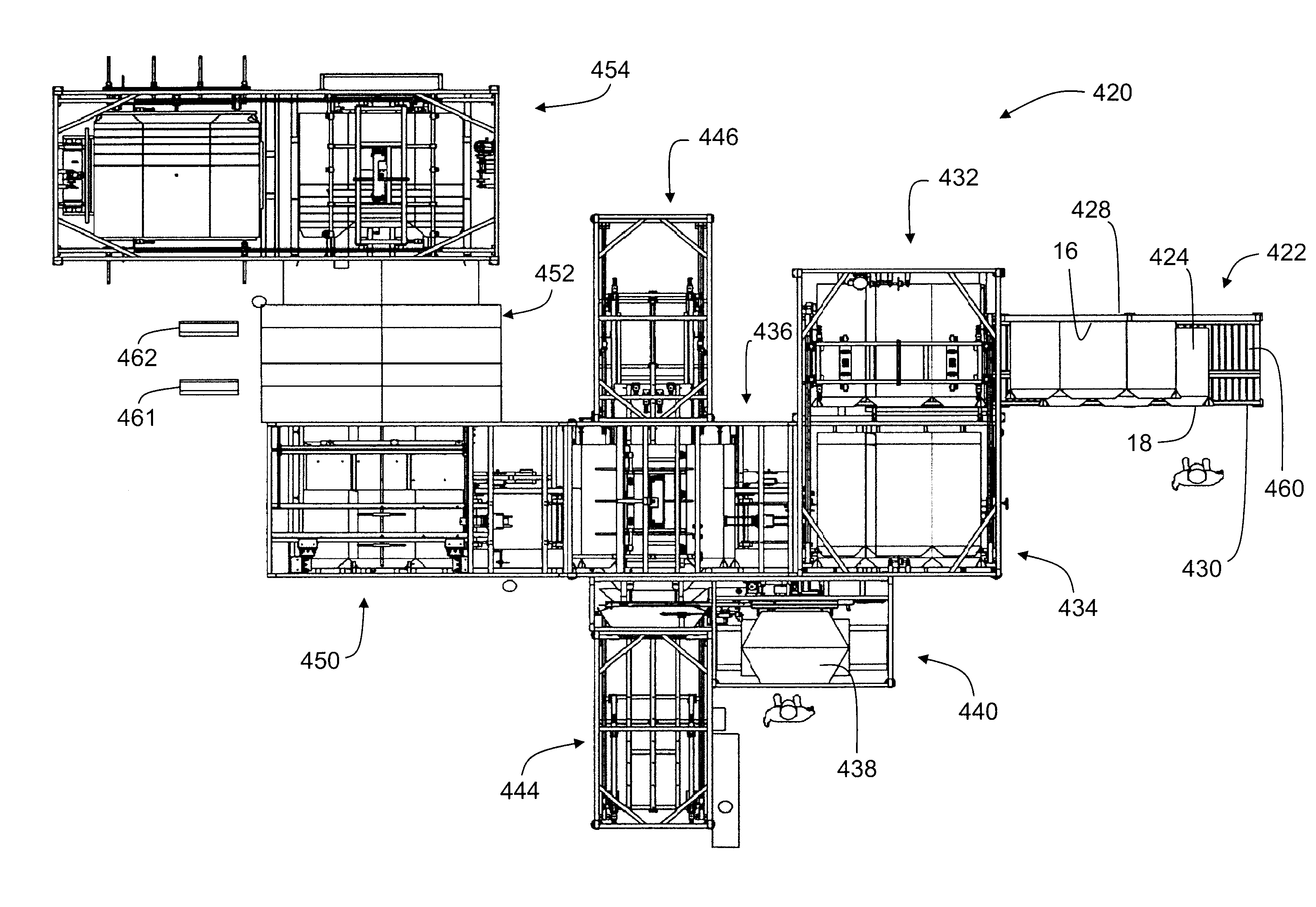 Method and machine for constructing a collapsible bulk bin