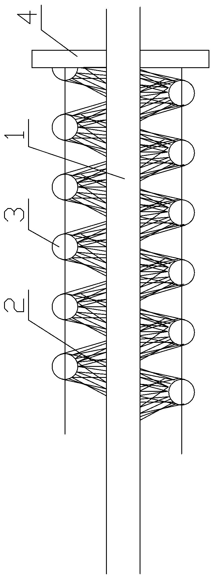 Simple rust removing device for steel wires