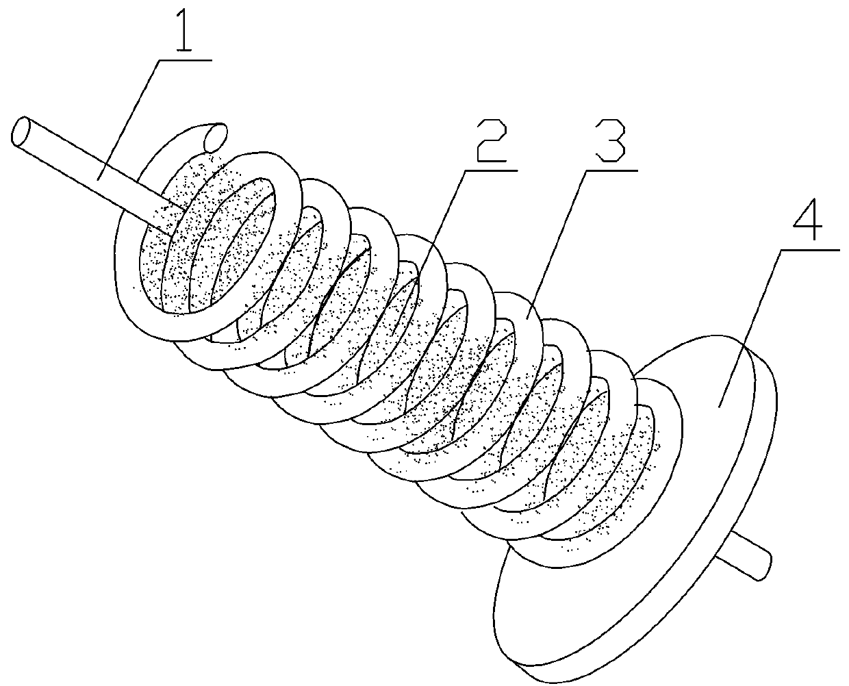 Simple rust removing device for steel wires