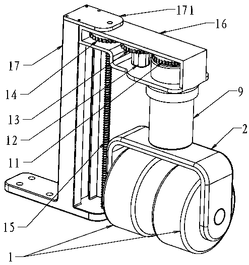 Intelligent omnibearing parking mechanism