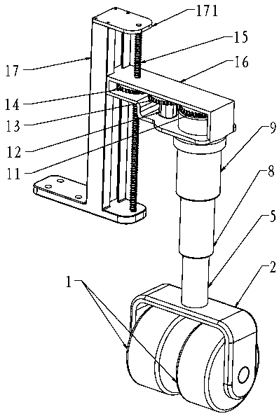 Intelligent omnibearing parking mechanism