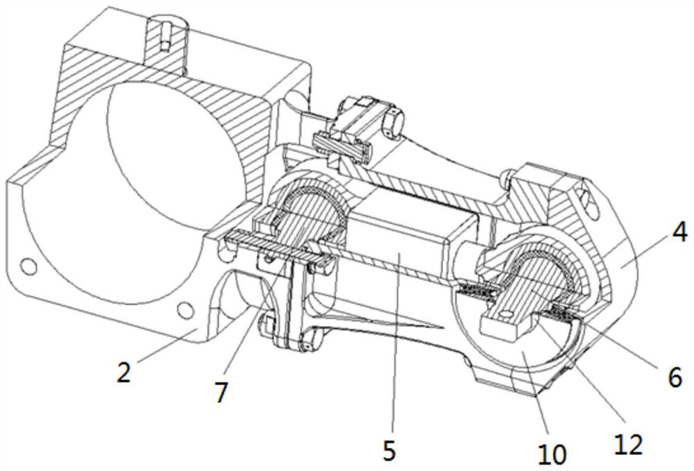 A docking type axle box positioning device with built-in active adjustment of longitudinal displacement