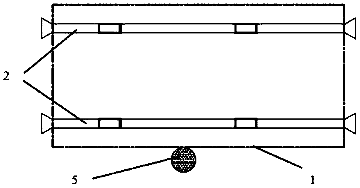 Self-lubricating bionic texture guide rail device for automobile production line switching platform